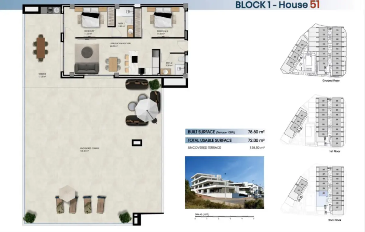 Apartment Of 78 M² In La Marina, Spain