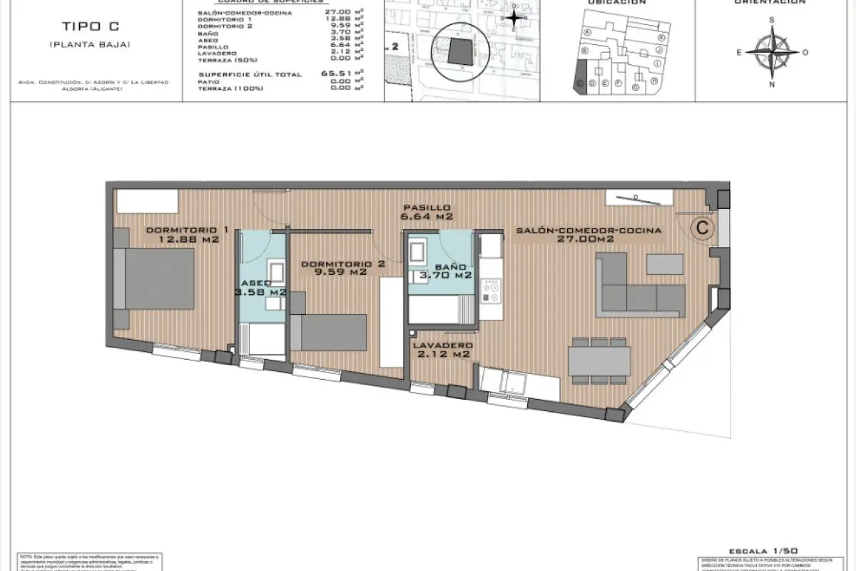 Apartment Of 60 M² In Algorfa, Spain