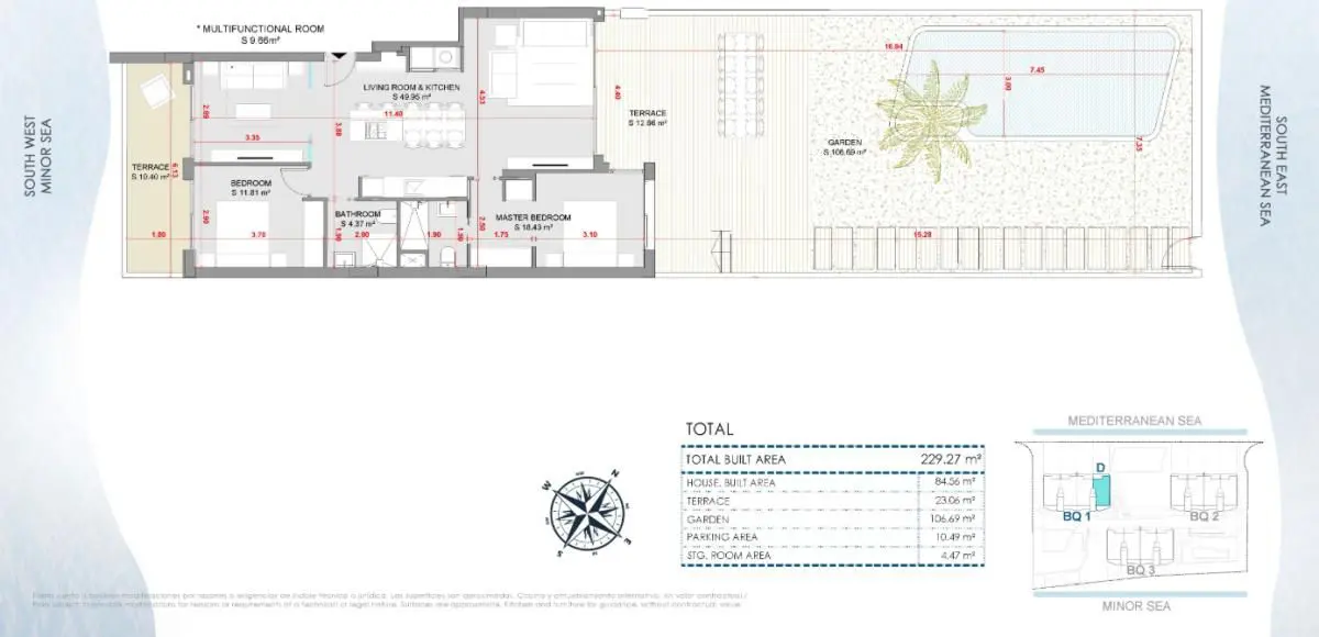 Apartment Of 220 M² In La Manga Del Mar Menor, Spain