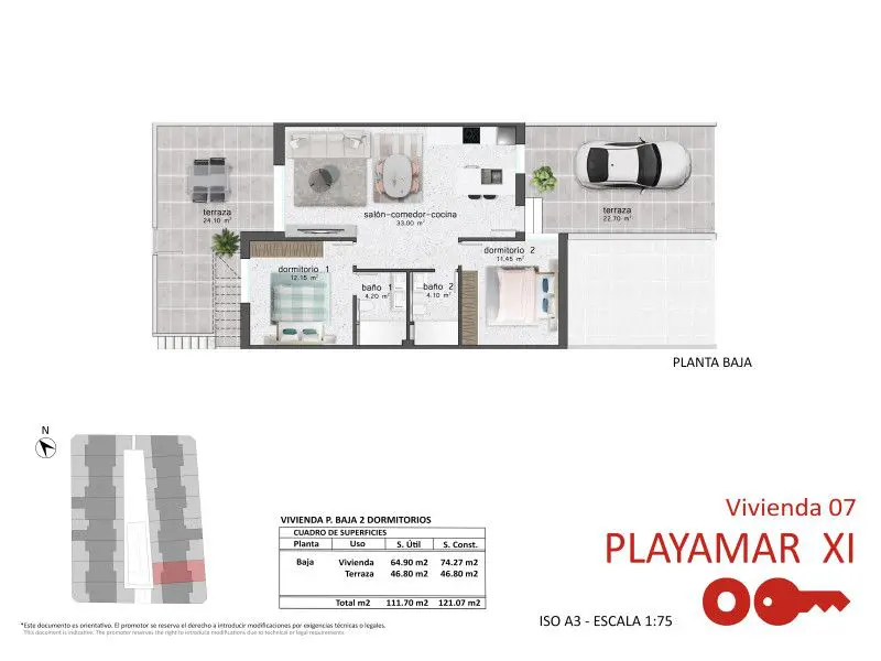 Apartment Of 105 M² In Pilar De La Horadada, Spain