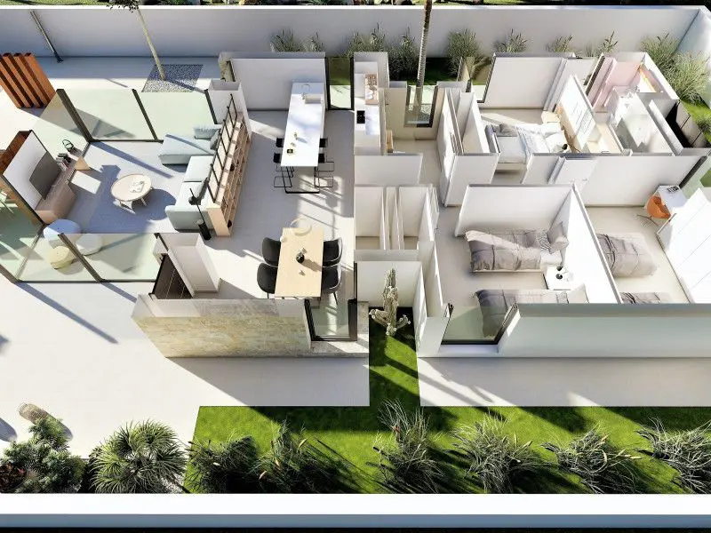 Villa Of 135 M² With Mediter Real Estate Features In San Fulgencio
