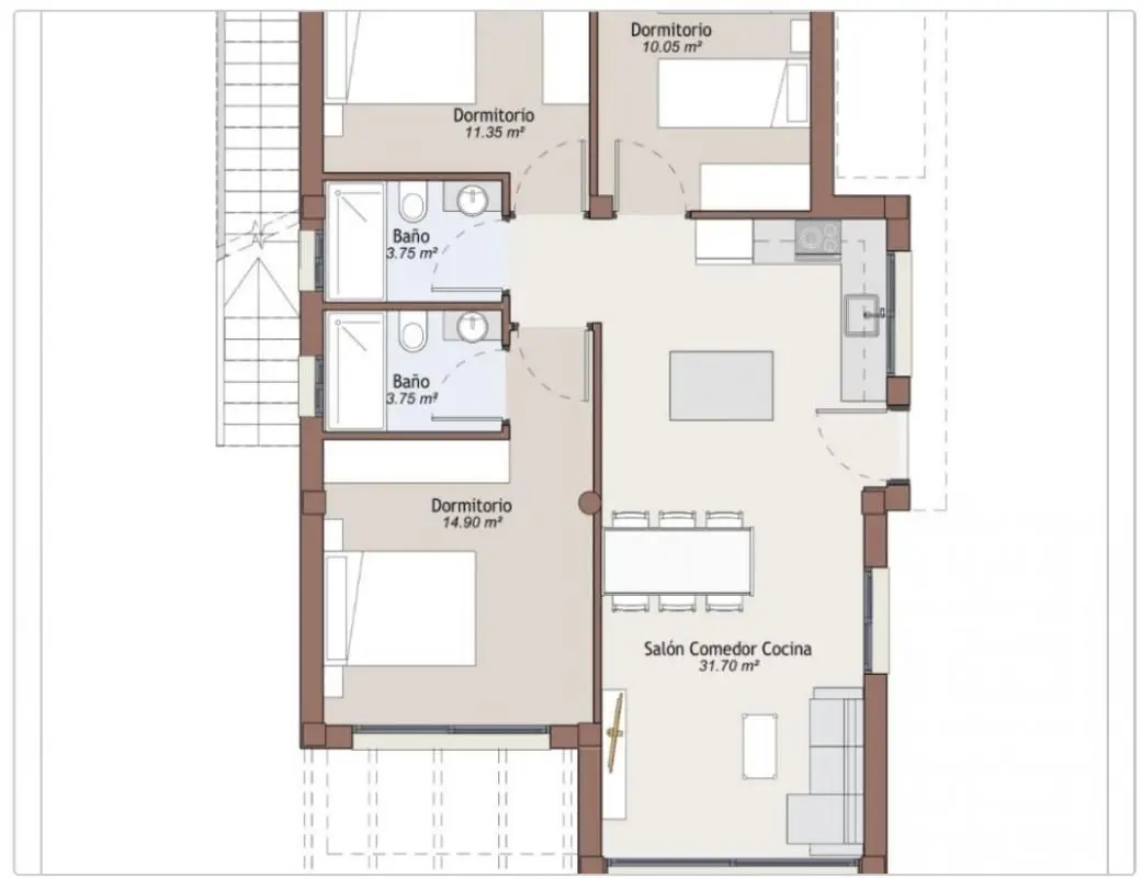 Villa Of 90 M² In Vera, Spain