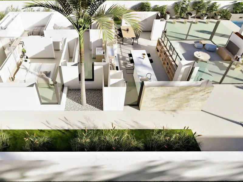 Villa Of 135 M² With Mediter Real Estate Features In San Fulgencio