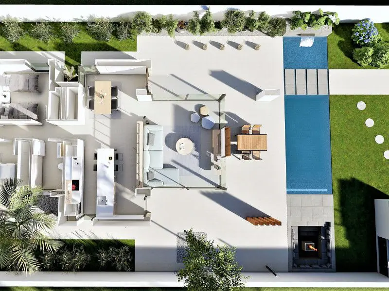 Villa Of 135 M² With Mediter Real Estate Features In San Fulgencio