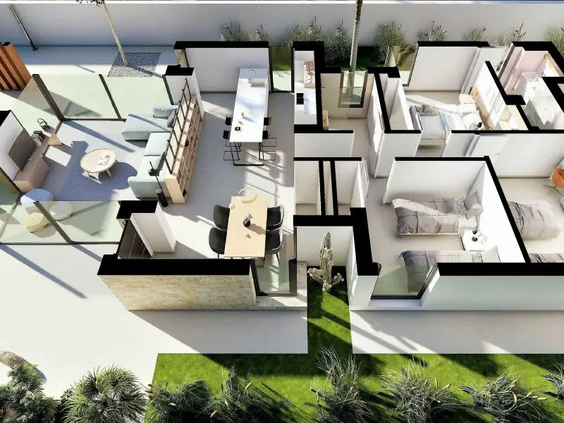 Villa Of 135 M² With Mediter Real Estate Features In San Fulgencio