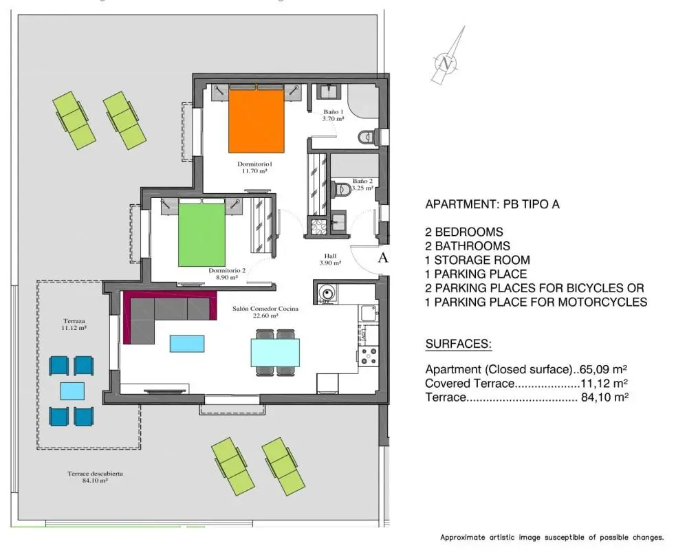 Apartment Of 65 M² In Orihuela Costa, Spain