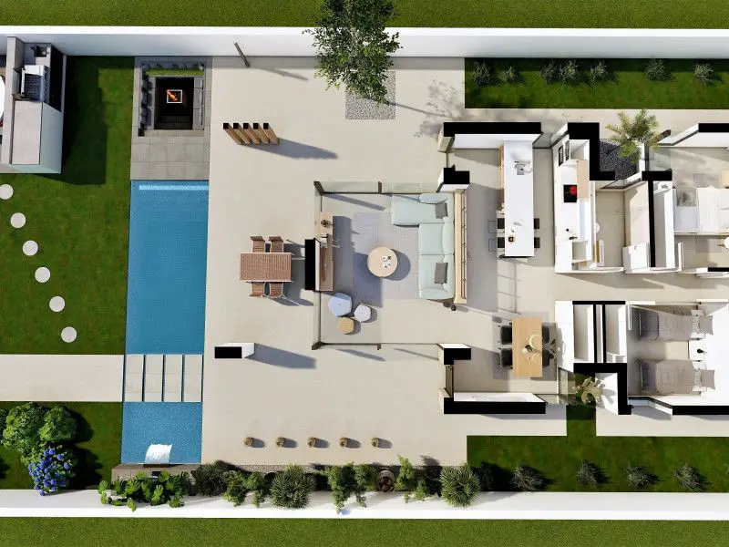 Villa Of 135 M² With Mediter Real Estate Features In San Fulgencio