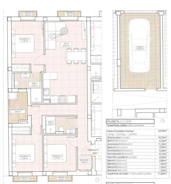 Apartment Of 95 M² In Hondon De Las Nieves
