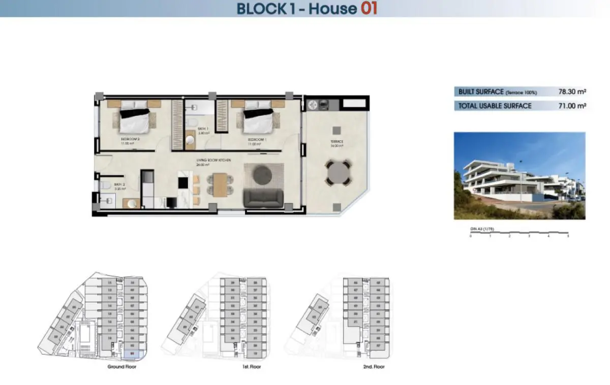 Apartment Of 78 M² In La Marina, Spain