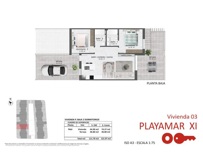 Apartment Of 105 M² In Pilar De La Horadada, Spain