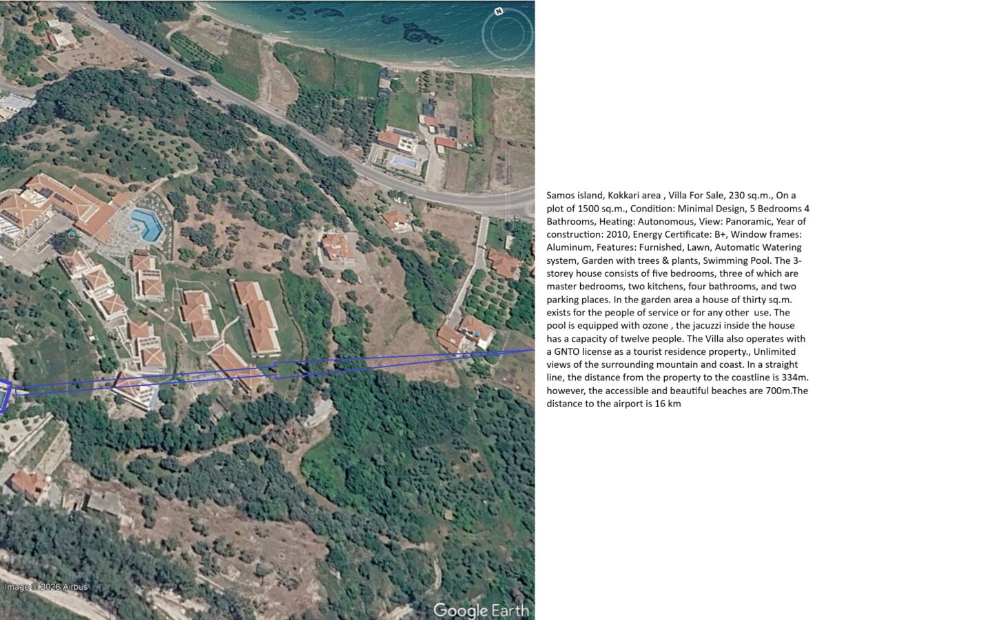 Villa Of 230 M² In Samos,kokkari , North Aegean