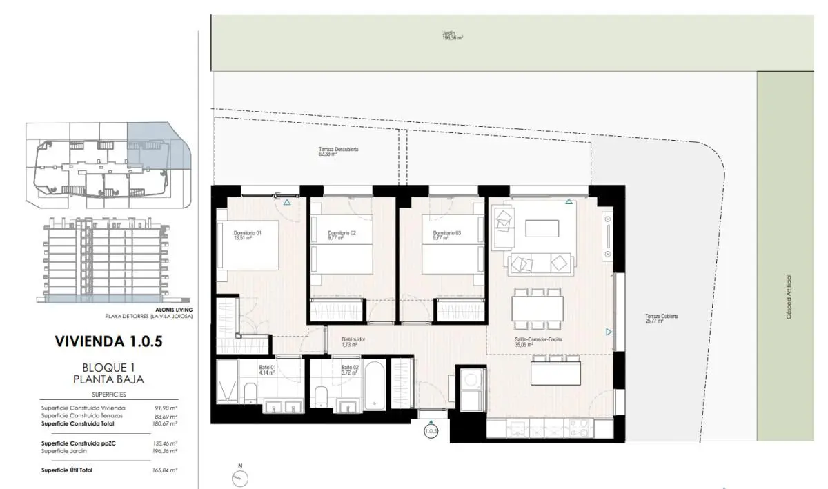 Apartment Of 110 M² With Sea Views In Villajoyosa