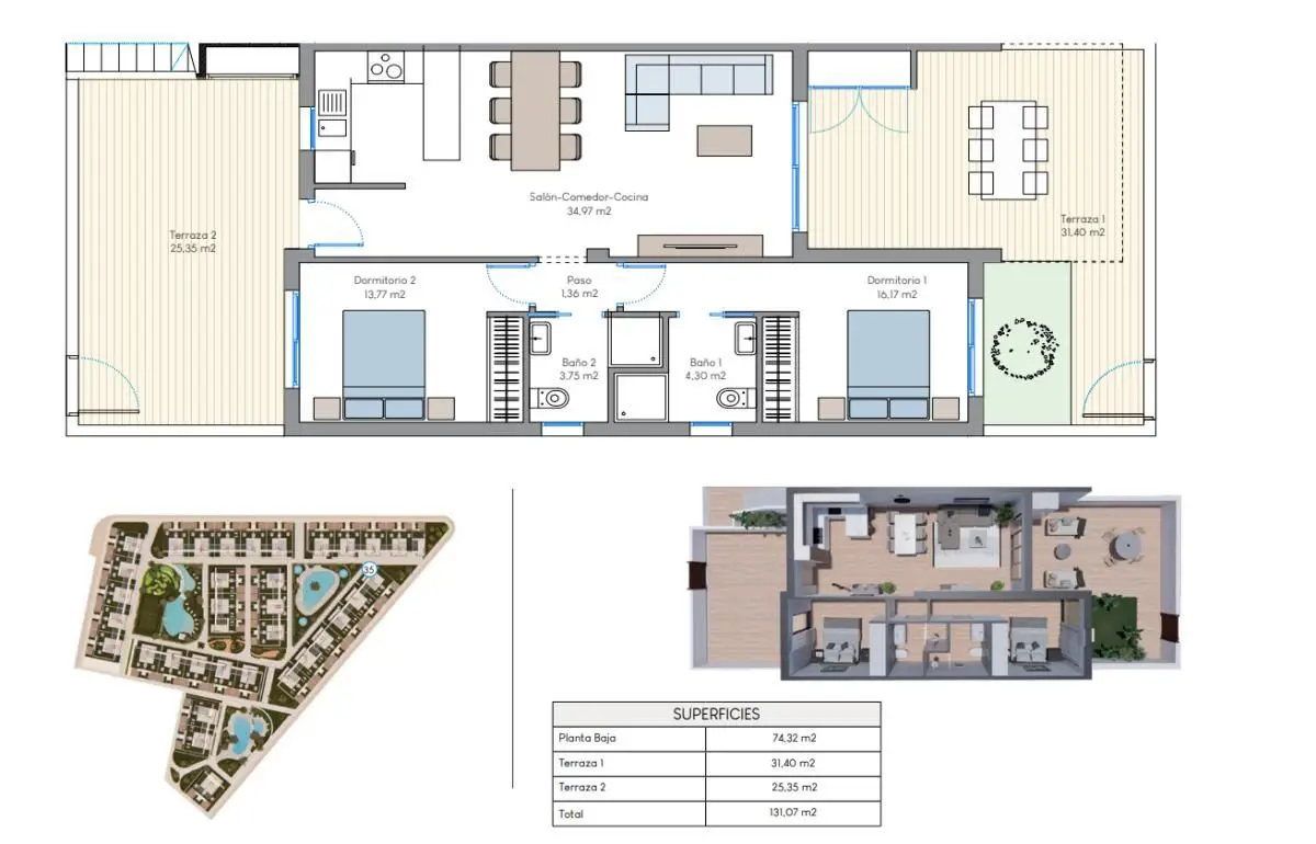 Bungalow Of 131 M² In Torrevieja, Spain