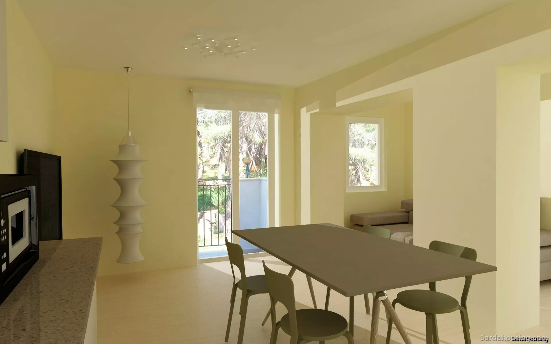 Penthouse With Views 150 M To The Beach In Sardinia