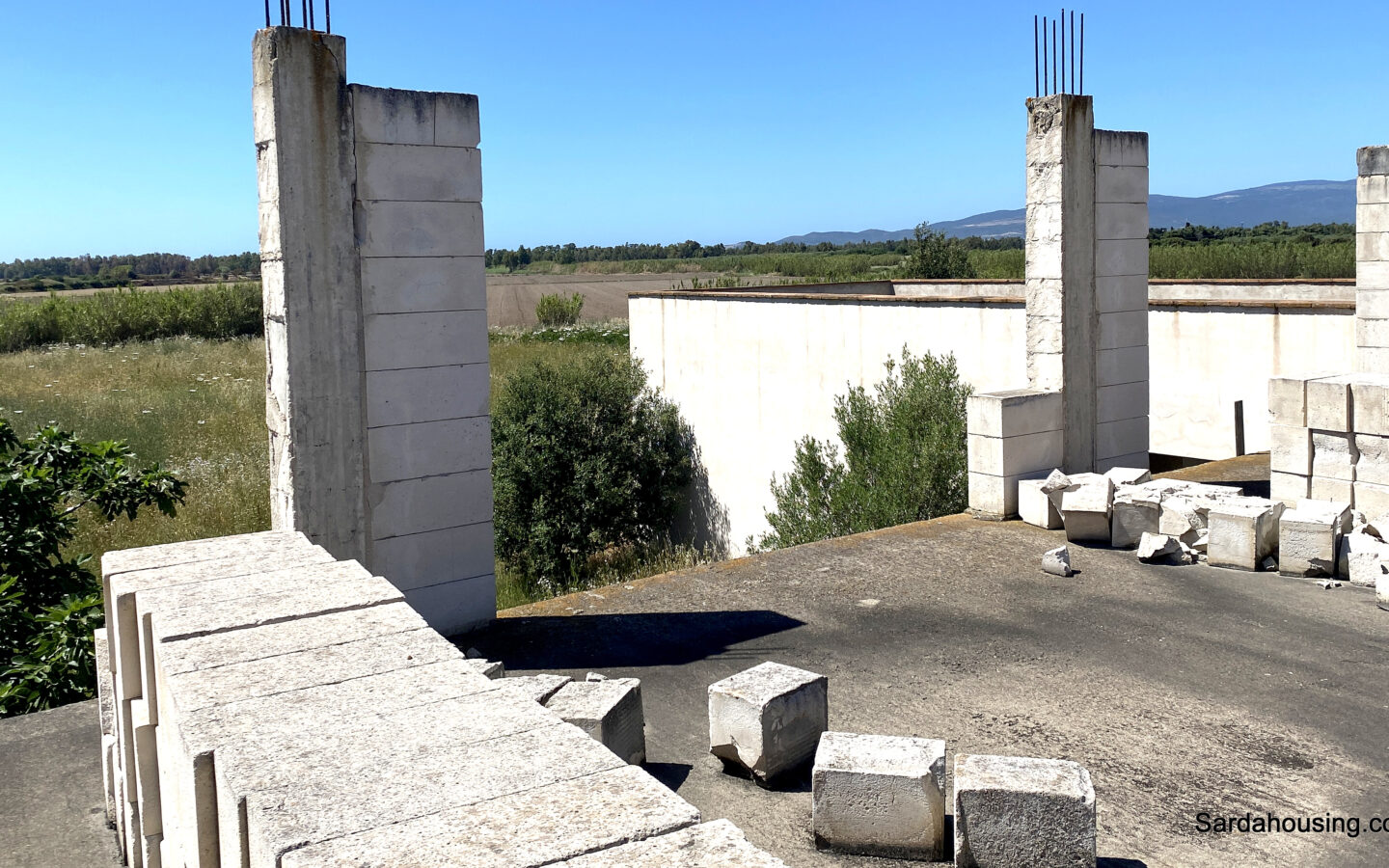 Unfinished Farmhouse With Three Hectares Land In Sardinia