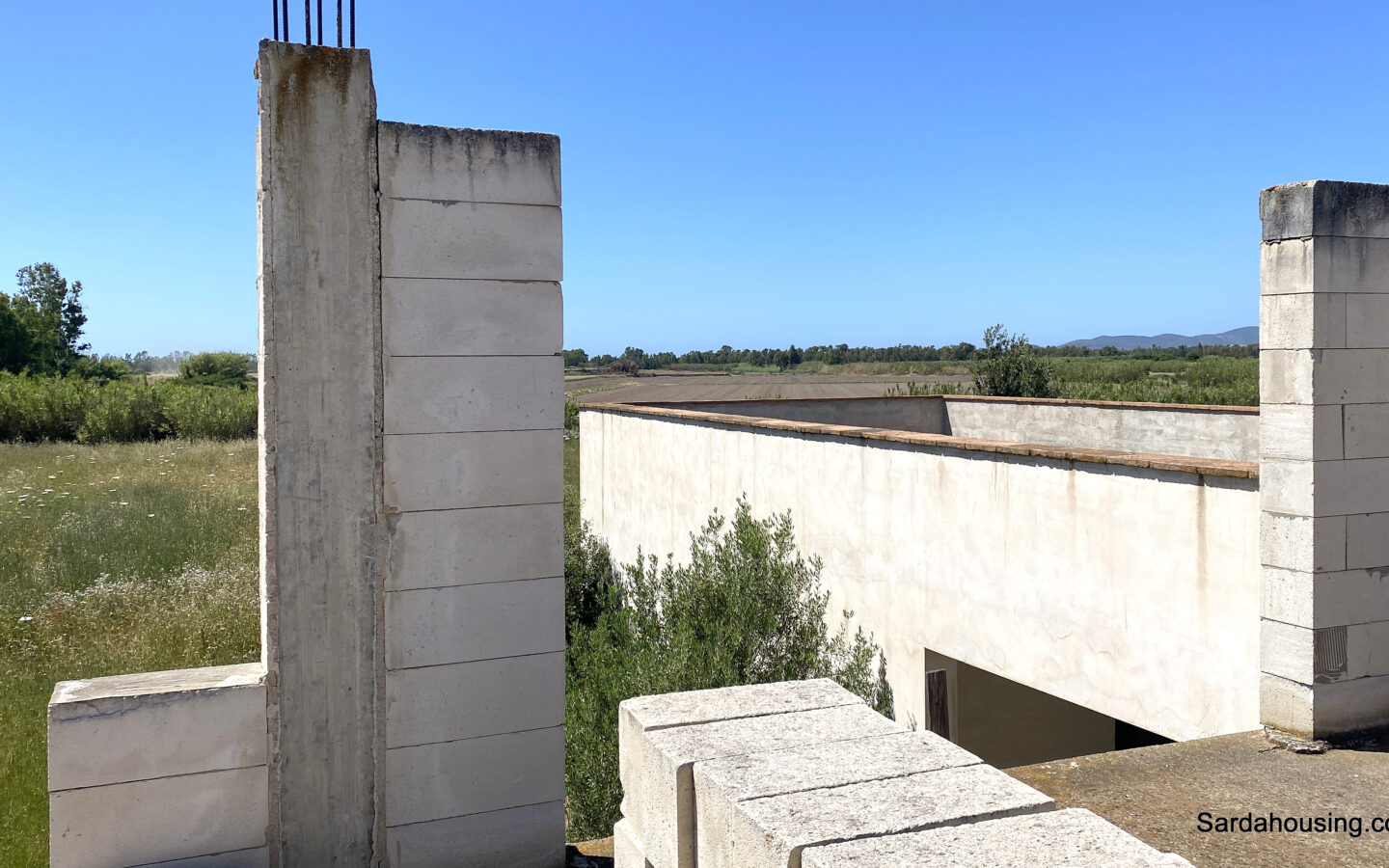 Unfinished Farmhouse With Three Hectares Land In Sardinia