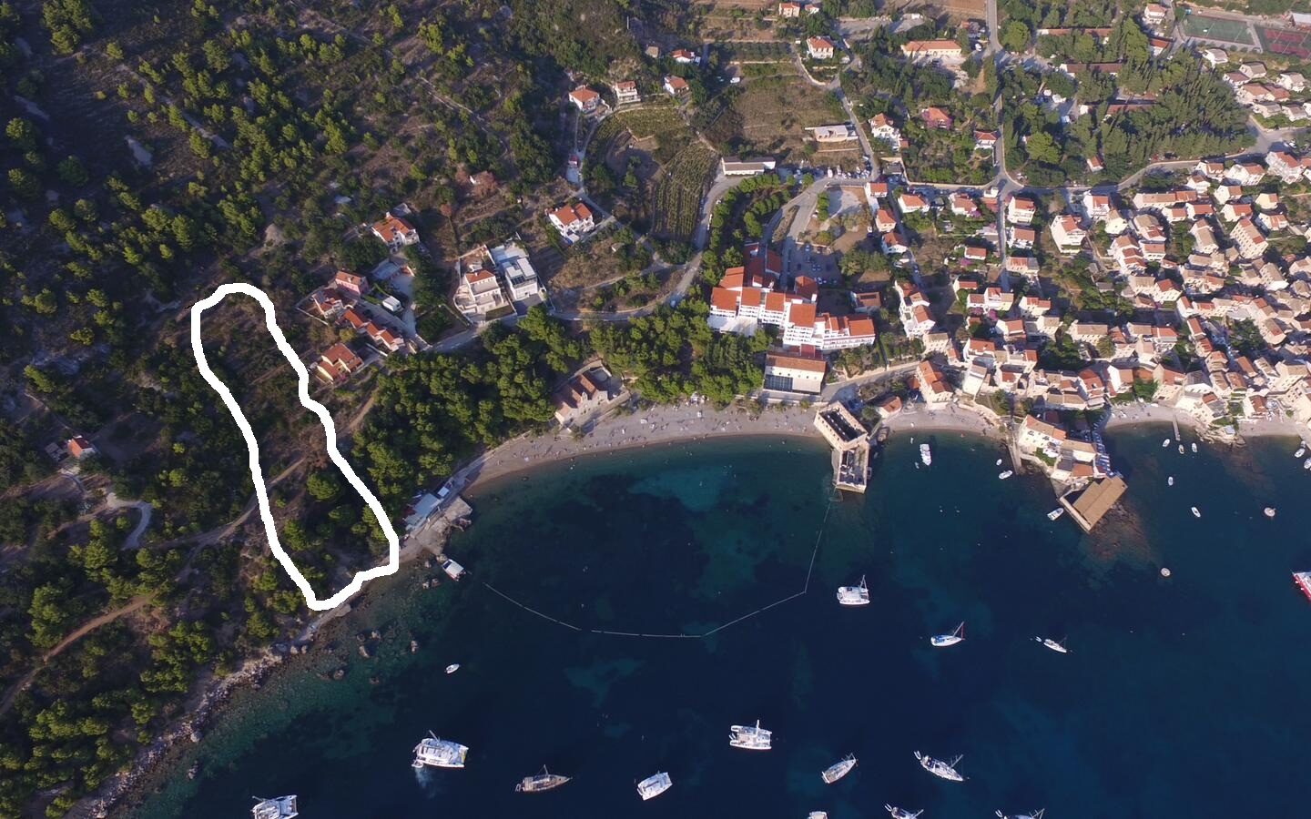 Construction Land Of 4500 M² In Komiža, Vis Island