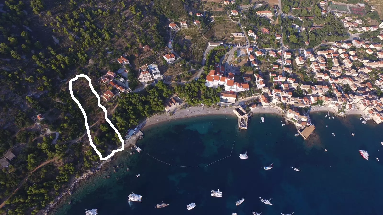 Construction Land Of 4500 M² In Komiža, Vis Island