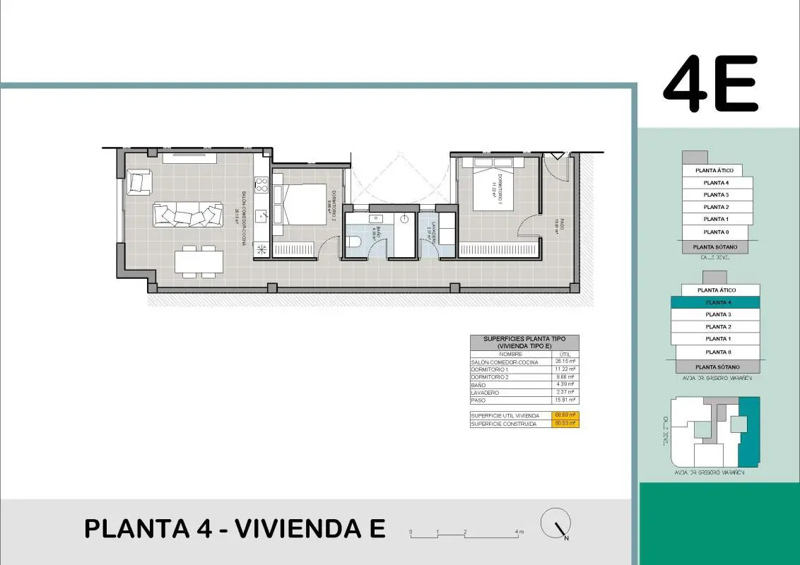 Apartment Of 61 M² In Torrevieja, Spain