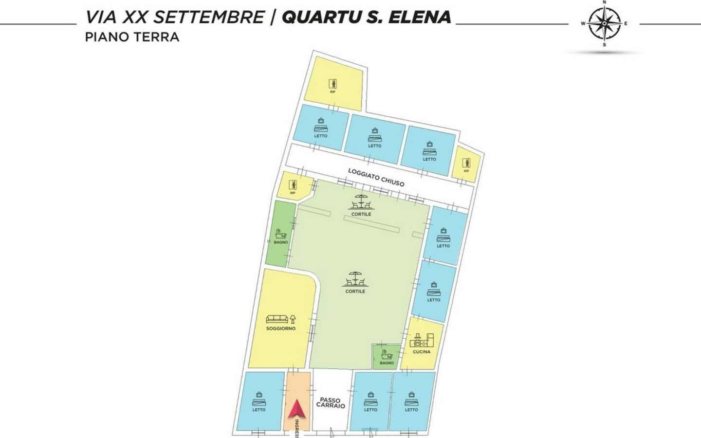 Traditional House To Be Restored In Quartu S. Elena, Sardinia