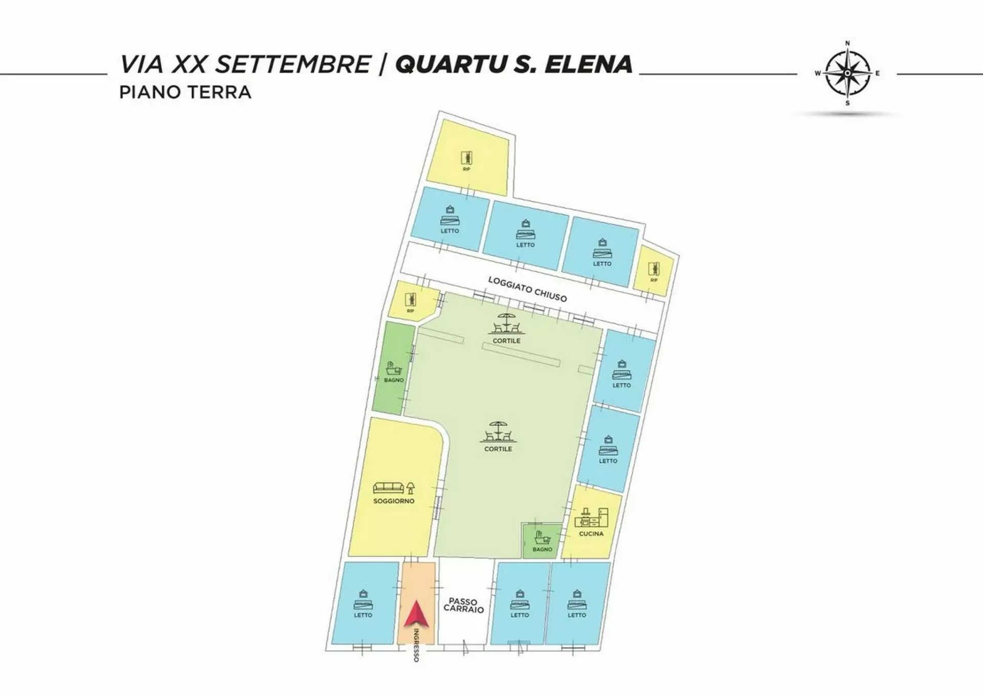 Traditional House To Be Restored In Quartu S. Elena, Sardinia