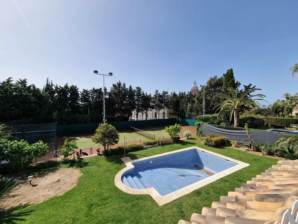 Classic Villa With Private Tennis Court & Mediterranean Elegance In Casasola, Next Guadalmina Baja