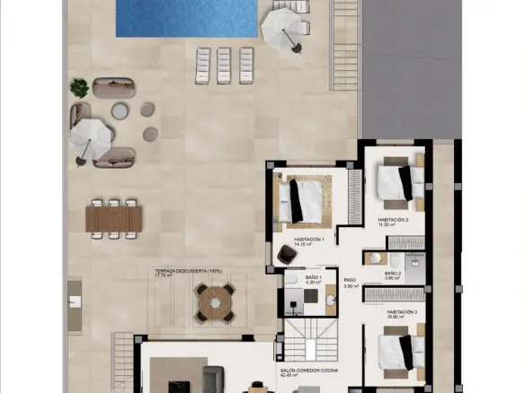 3-bedroom Villa In Benijofar, Spain (218 M²)