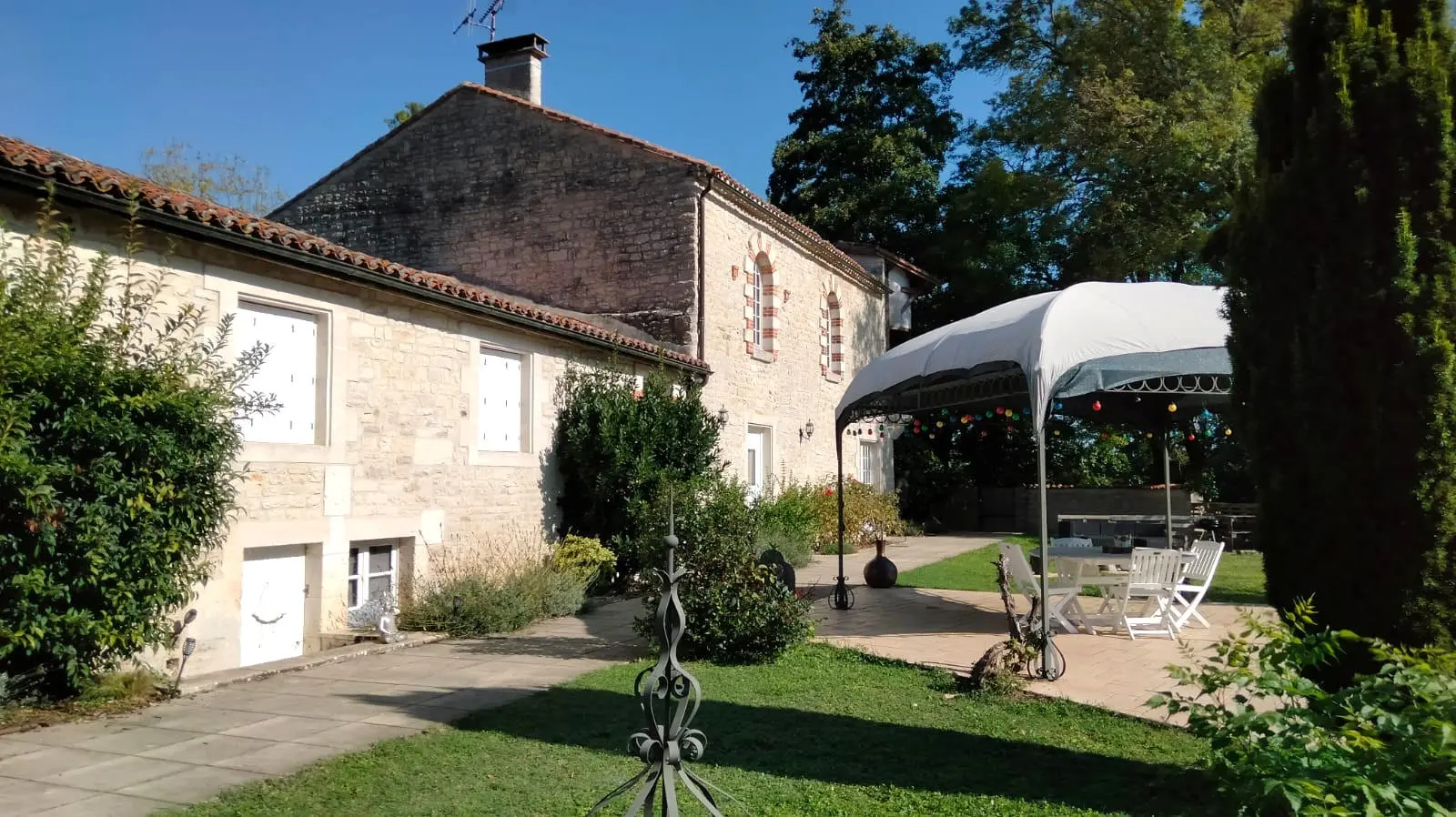 Old Stone Mill Of [size] With Private Island And River Views In Charente