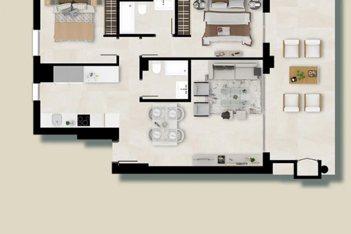 Apartment Of 101 M² With Sea Views In Mijas, Spain