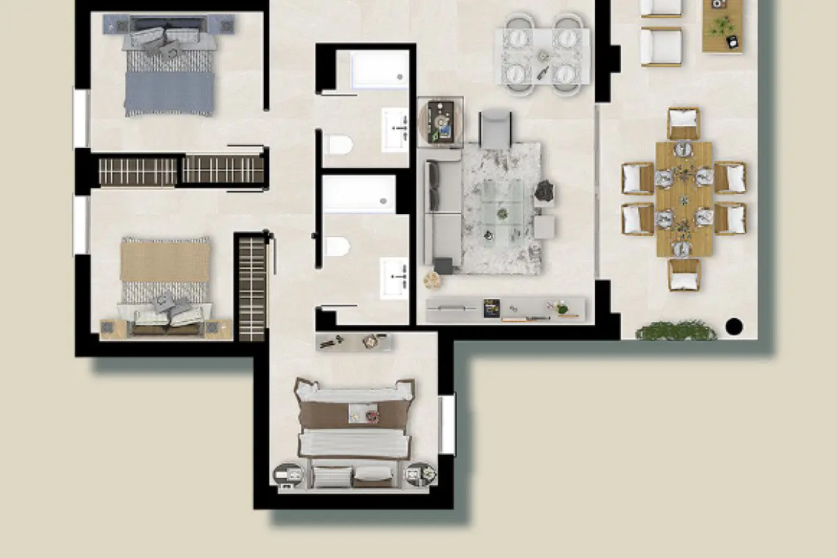 Apartment Of 101 M² With Sea Views In Mijas, Spain