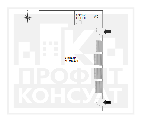 Warehouse Space Of 300 M² In Industrial Zone – South, Veliko Tarnovo