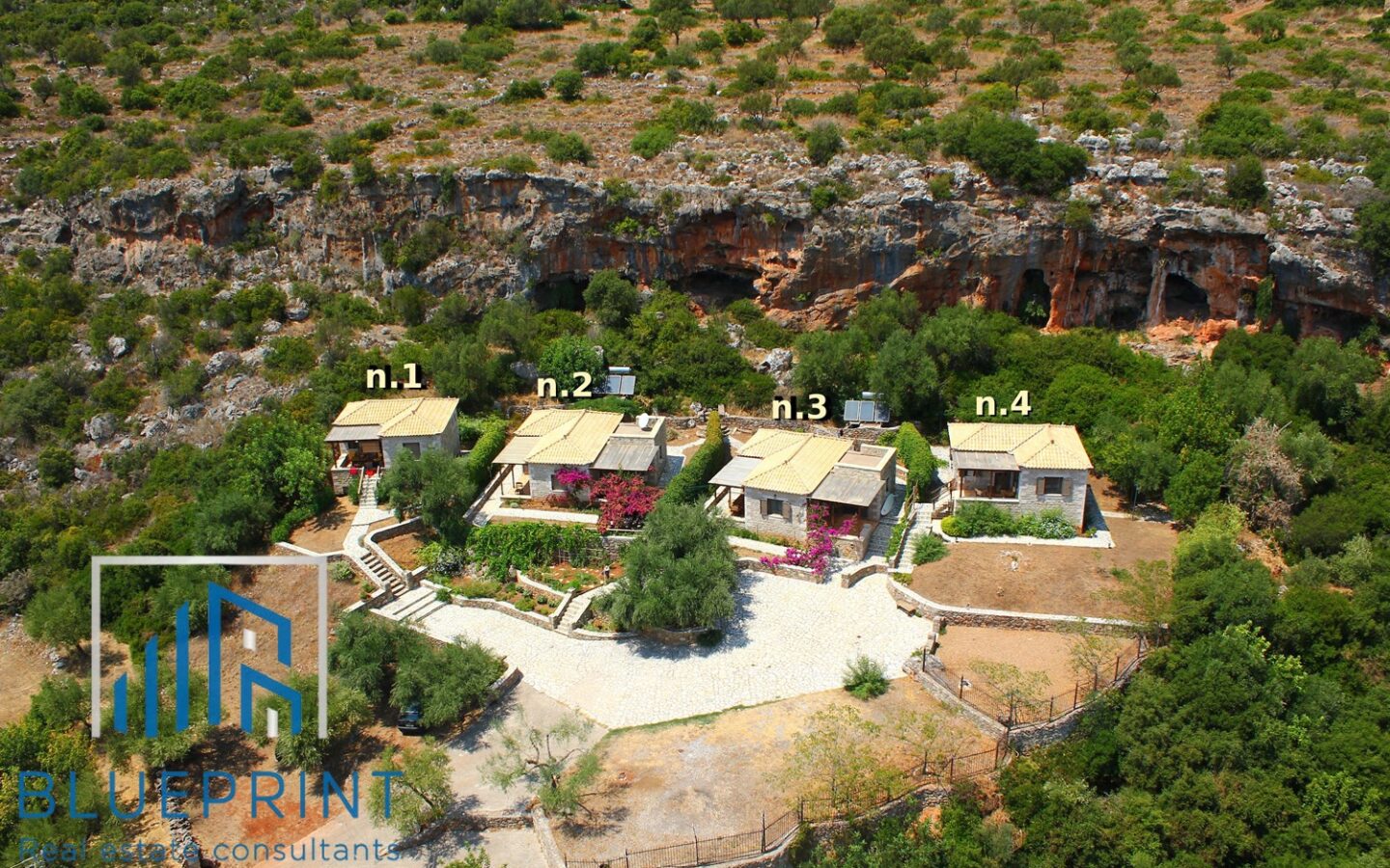 Condo Of Four Houses In Kardamili, Mani, Greece