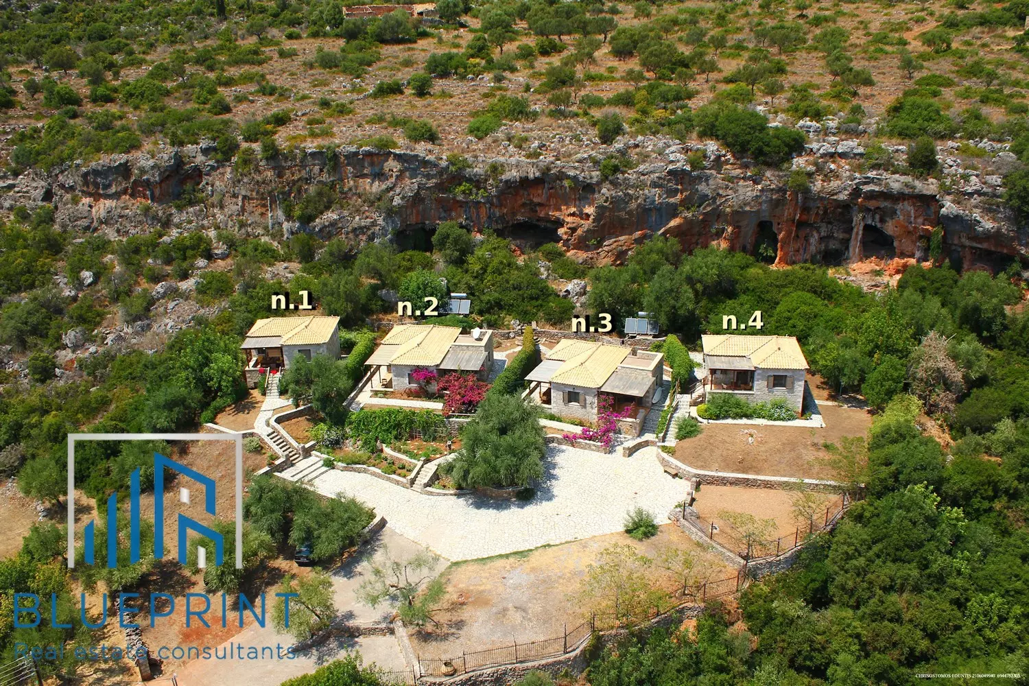 Condo Of Four Houses In Kardamili, Mani, Greece
