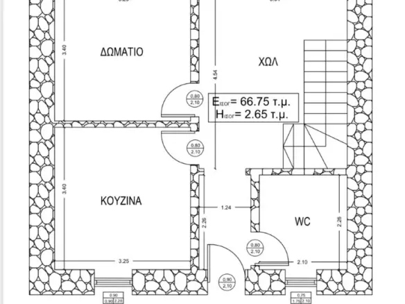 3-bedroom Detached House In Aristotle, Greece (130 M²)