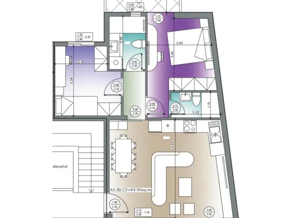 2-bedroom Flat In Markopoulo, Greece (66 M²)