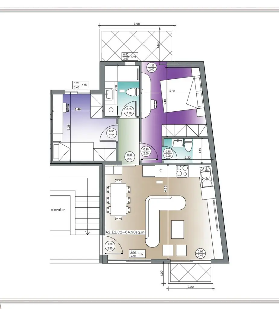 Flat Of 66 M² In Attica