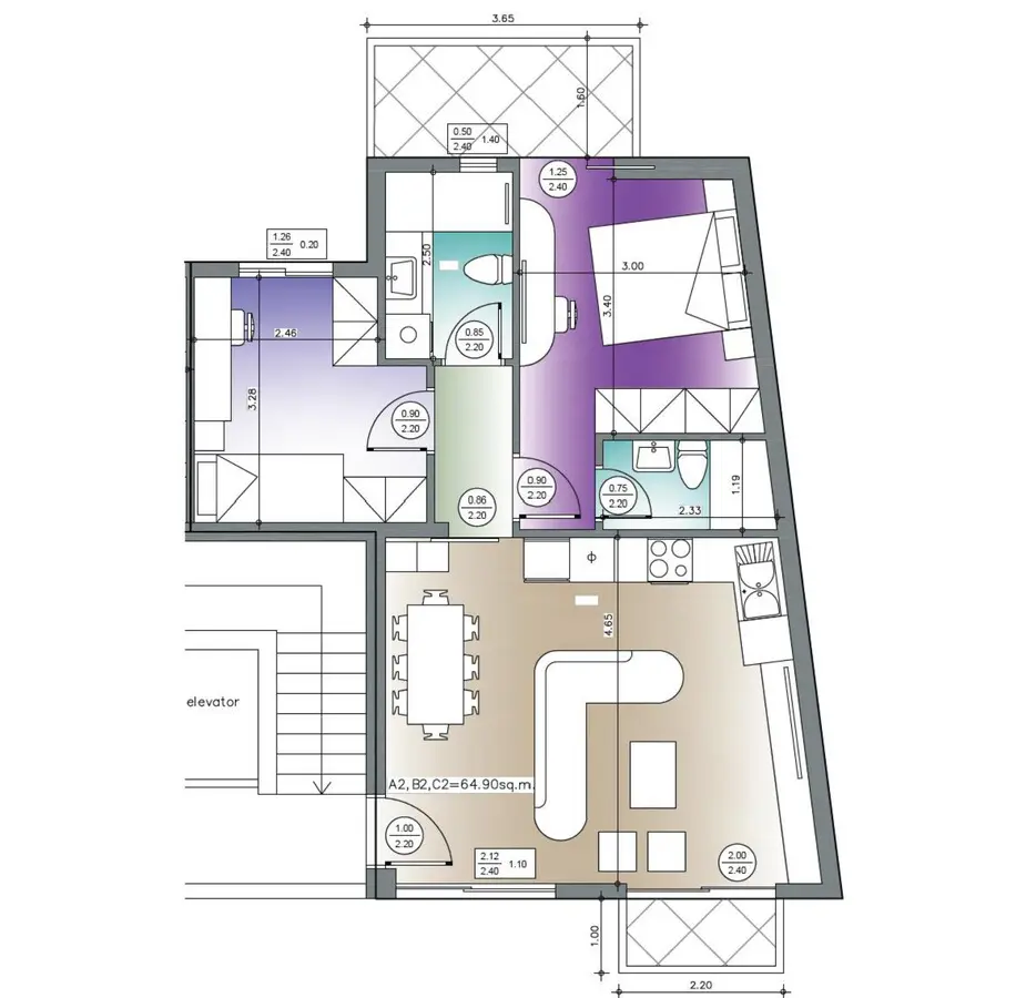 2-bedroom Flat In Markopoulo, Greece (66 M²)