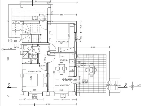 4-bedroom Detached House In Lefktros, Greece (115 M²)