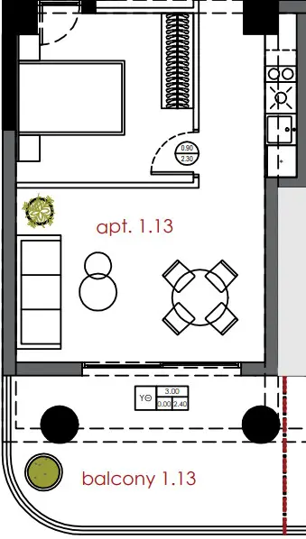 Flat Of 54 M² In Thessaloniki