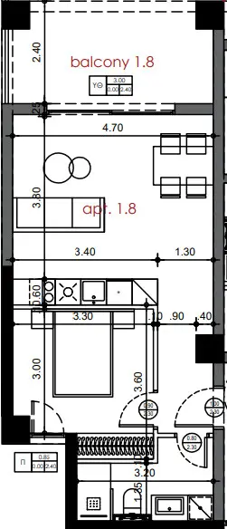 Flat Of 58 M² In Thessaloniki