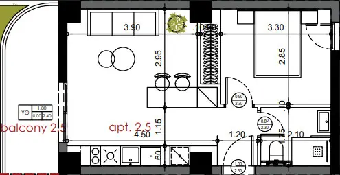 Flat Of 52 M² In Thessaloniki