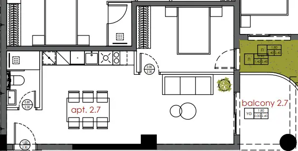 Flat Of 59 M² In Thessaloniki