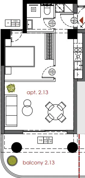 Flat Of 54 M² In Thessaloniki