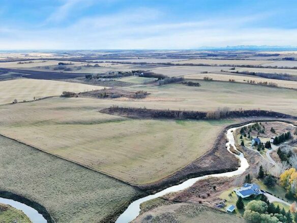 Farm Of X With Farm In Cremona, Alberta, Canada