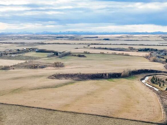 Farm Of X With Farm In Cremona, Alberta, Canada