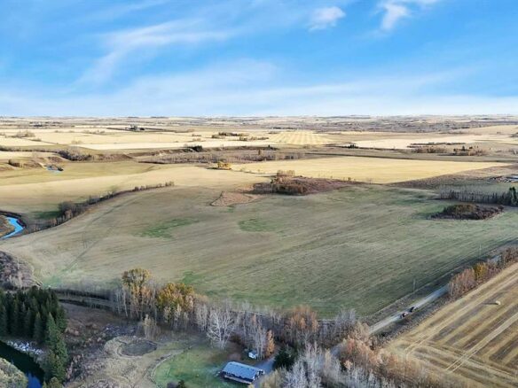 Farm Of X With Farm In Cremona, Alberta, Canada