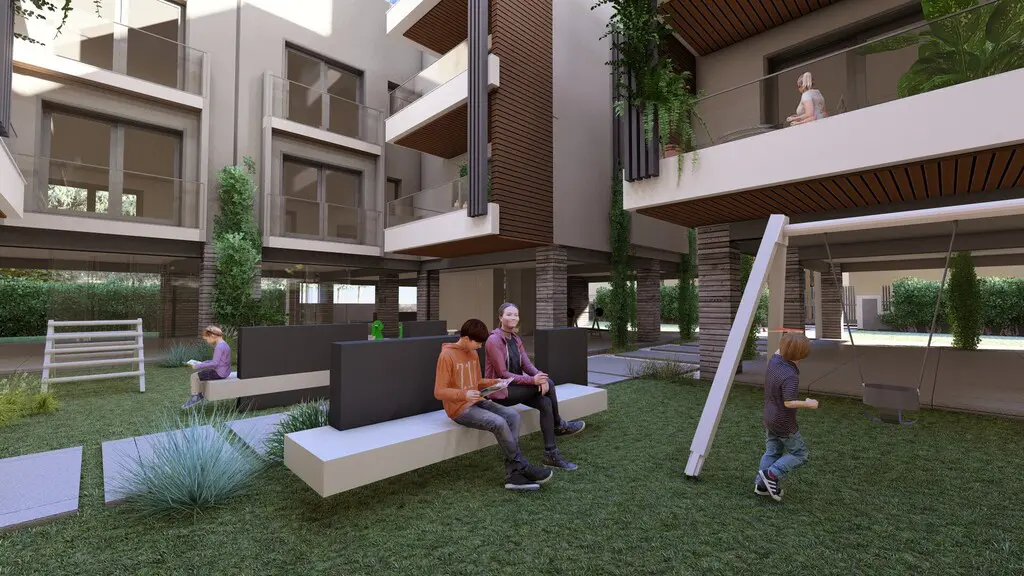 Flat With 2 Bedrooms In Thessaloniki Suburb Area