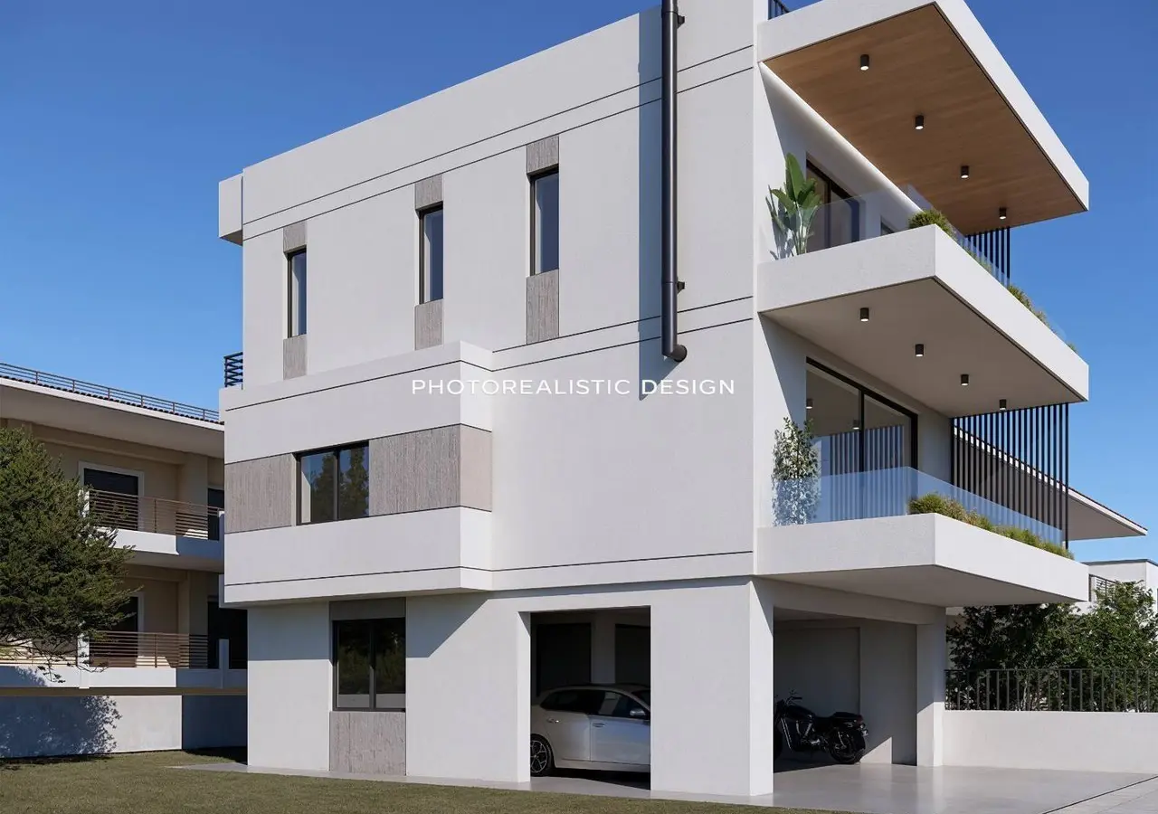 House With Garden In Greece
