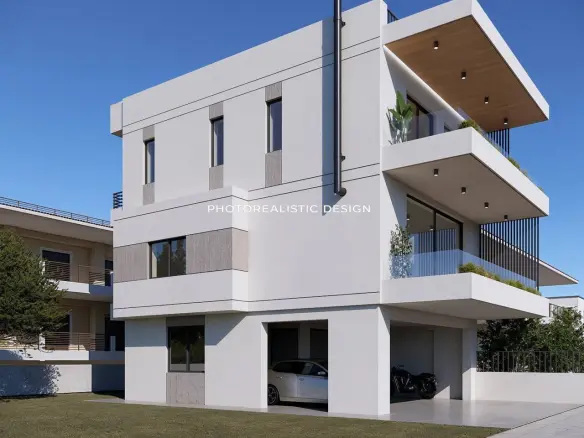 House With Garden In Greece