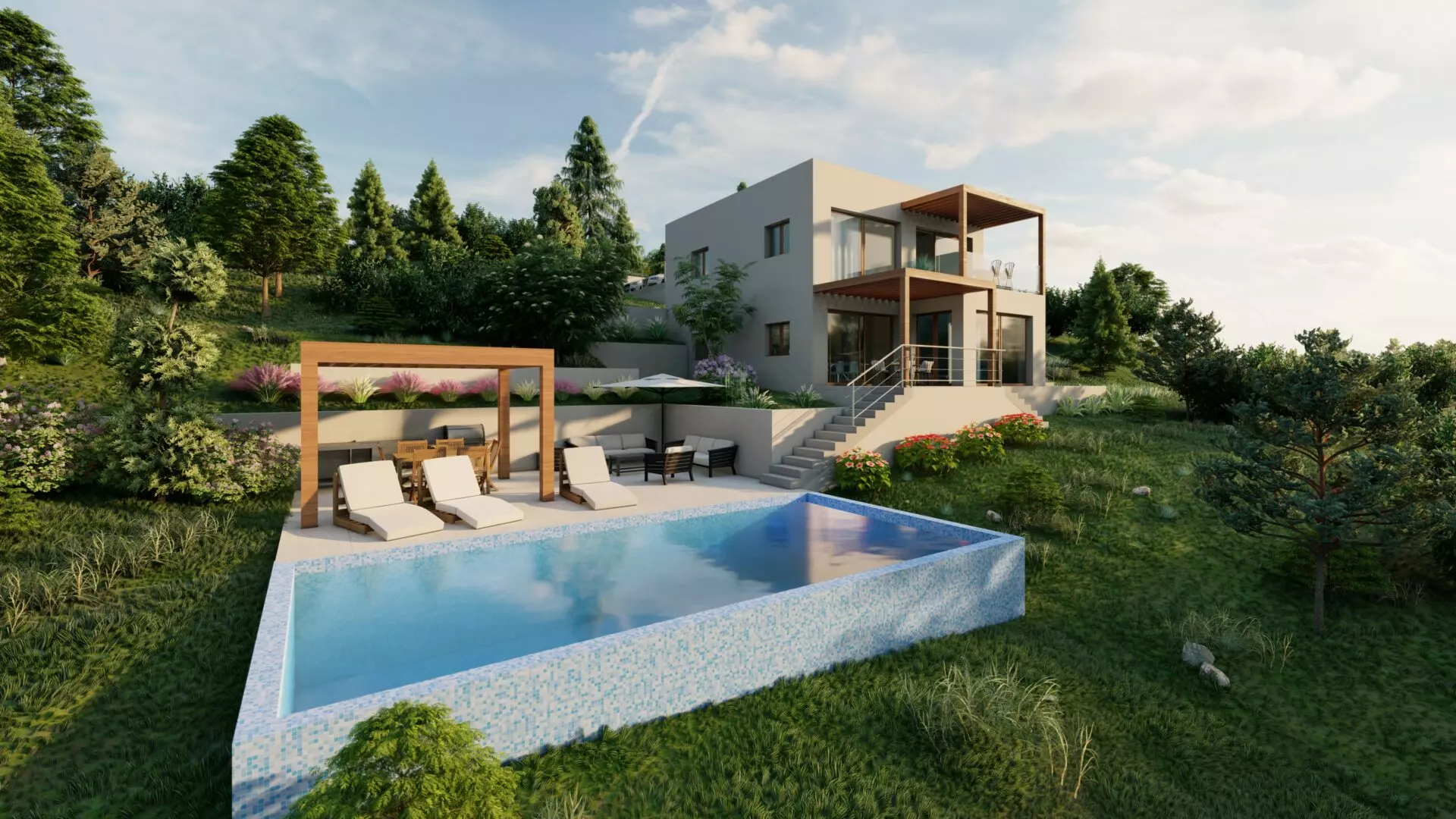 A-1 Building Land Of 550 M² With A Conceptual Project For A Villa With A Swimming Pool In Hvar, Croatia